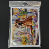 Decorating Easter Rhodesian Ridgeback Greeting Cards Pack of 8