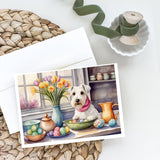 Decorating Easter Sealyham Terrier Greeting Cards Pack of 8