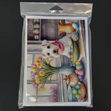 Decorating Easter Sealyham Terrier Greeting Cards Pack of 8