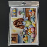 Decorating Easter Sussex Spaniel Greeting Cards Pack of 8