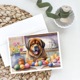 Decorating Easter Tibetan Mastiff Greeting Cards Pack of 8