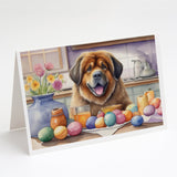 Decorating Easter Tibetan Mastiff Greeting Cards Pack of 8