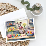 Decorating Easter Whippet Greeting Cards Pack of 8