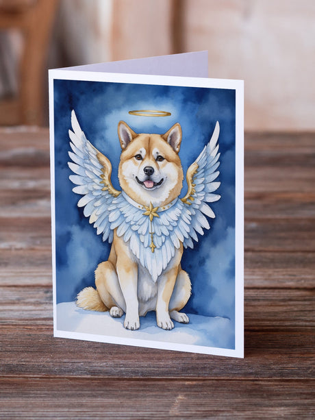 Akita My Angel Greeting Cards Pack of 8