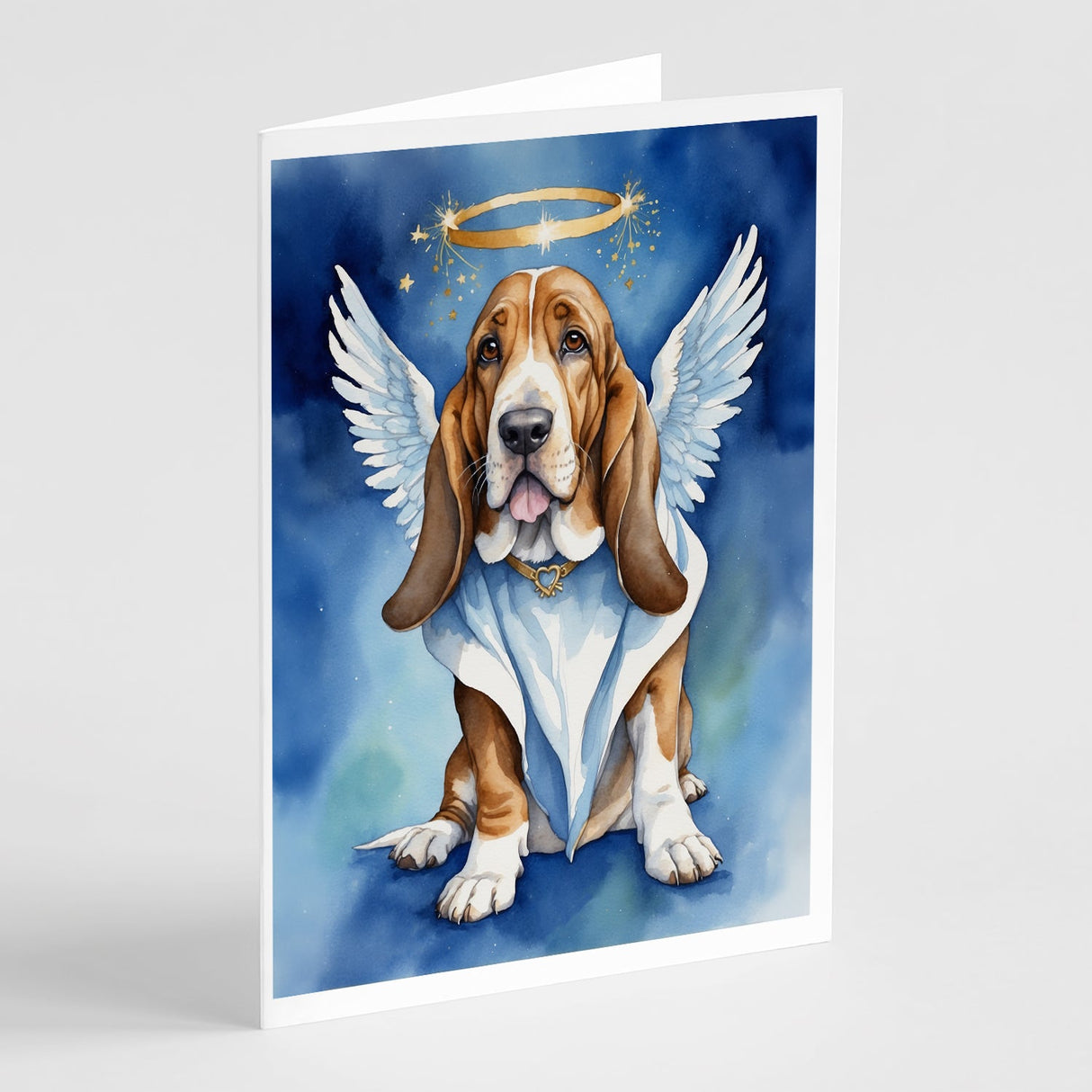 Basset Hound My Angel Greeting Cards Pack of 8