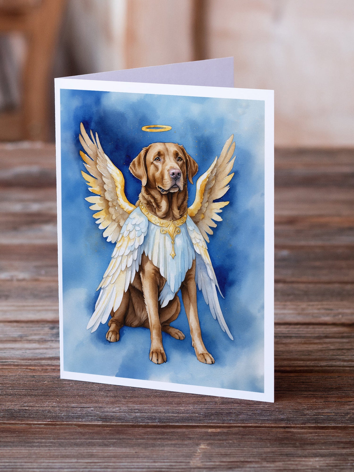 Chesapeake Bay Retriever My Angel Greeting Cards Pack of 8