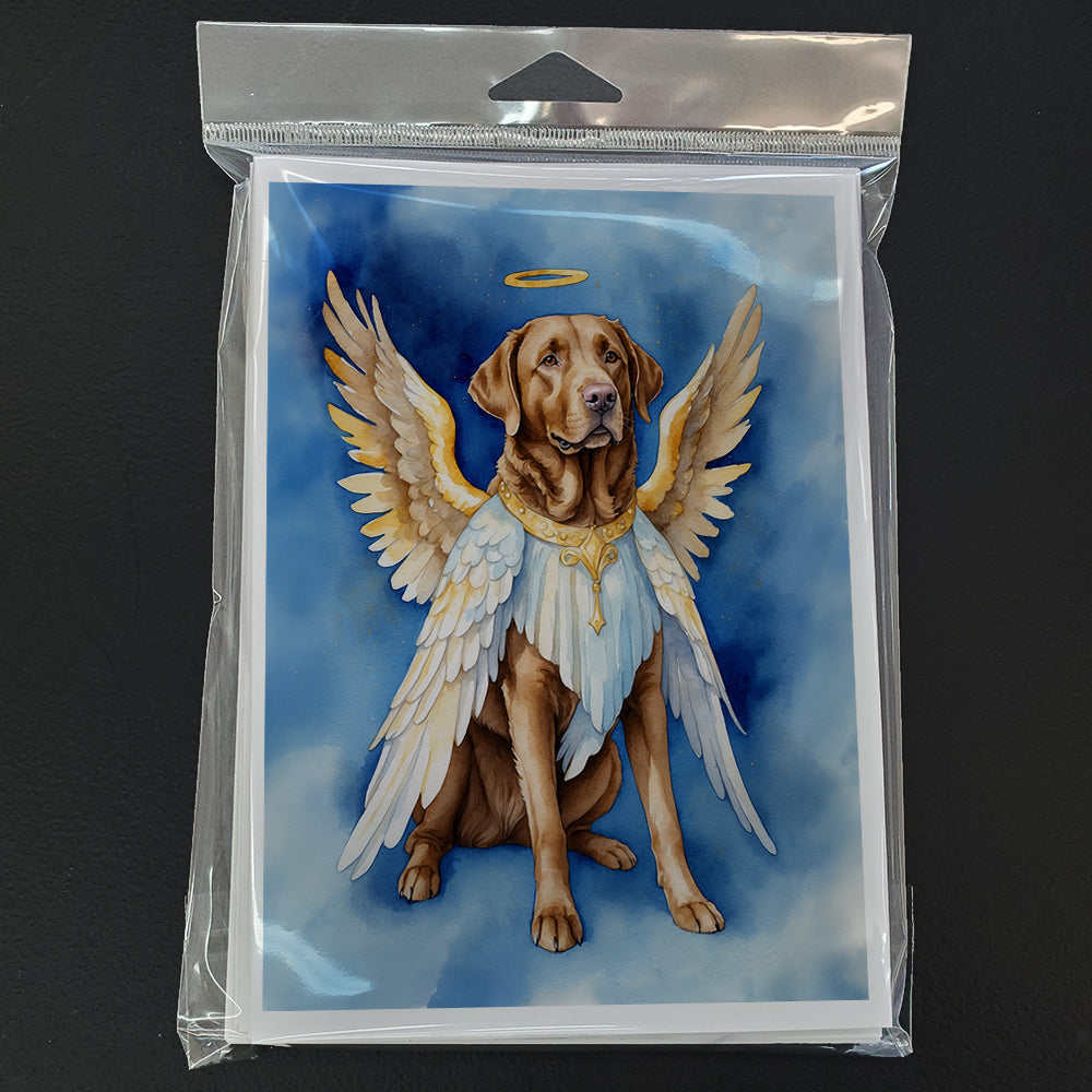 Chesapeake Bay Retriever My Angel Greeting Cards Pack of 8