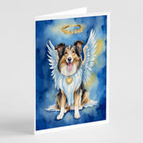 Collie My Angel Greeting Cards Pack of 8