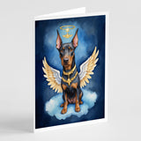 Doberman Pinscher My Angel Greeting Cards Pack of 8