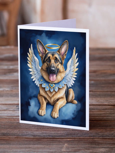 German Shepherd My Angel Greeting Cards Pack of 8