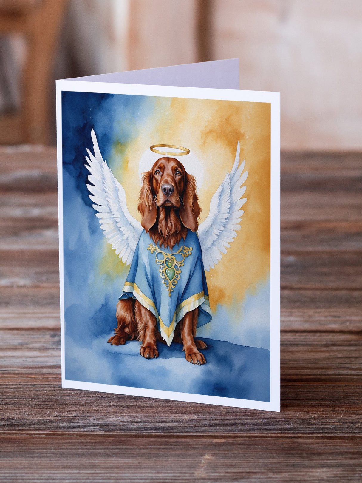 Irish Setter My Angel Greeting Cards Pack of 8