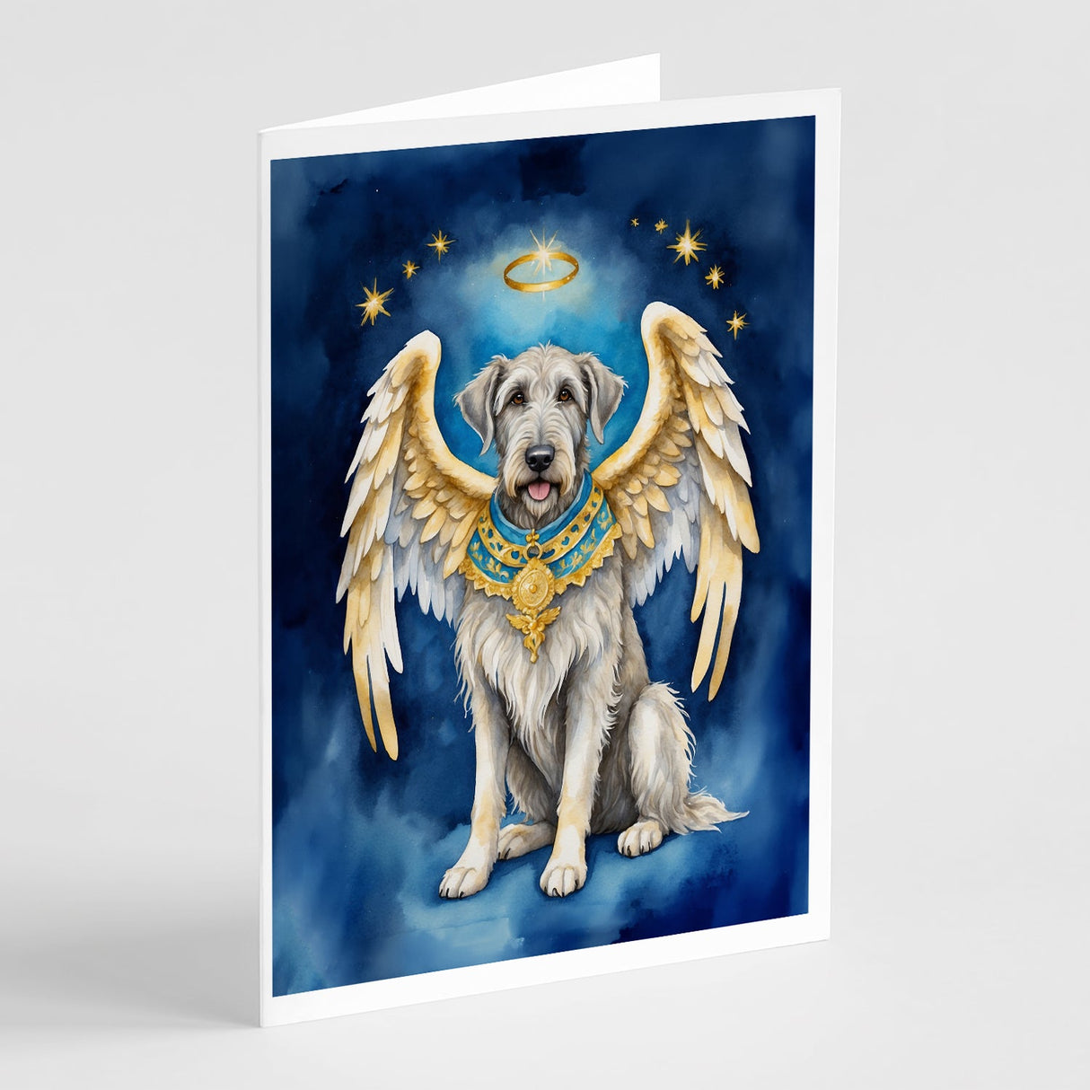 Irish Wolfhound My Angel Greeting Cards Pack of 8