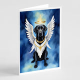 Black Labrador Retriever My Angel Greeting Cards Pack of 8