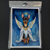 Miniature Pinscher My Angel Greeting Cards Pack of 8