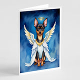 Miniature Pinscher My Angel Greeting Cards Pack of 8