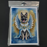 Norwegian Elkhound My Angel Greeting Cards Pack of 8