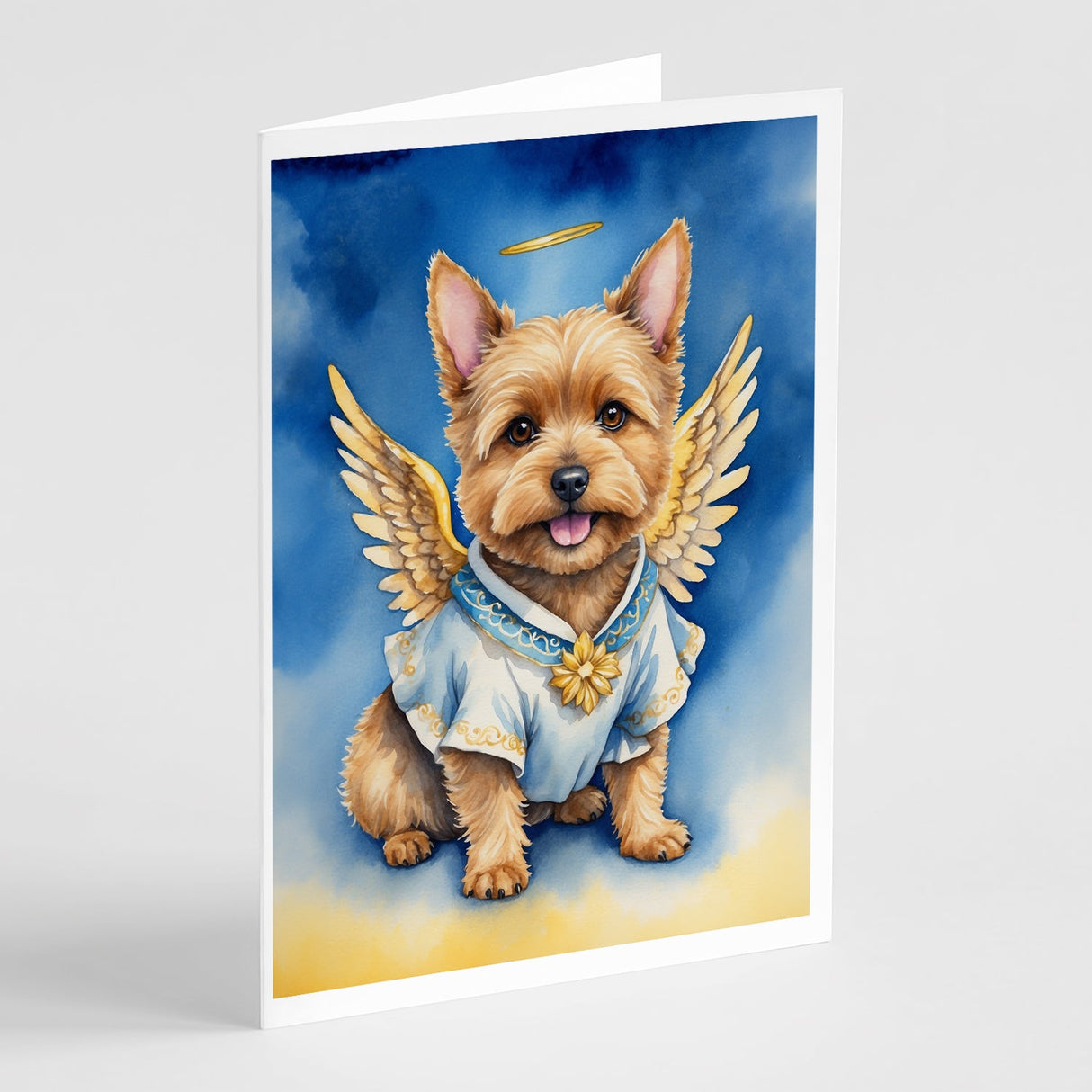 Norwich Terrier My Angel Greeting Cards Pack of 8