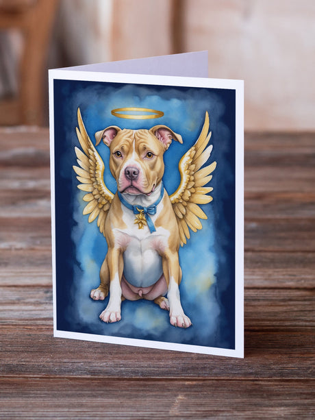 Pit Bull Terrier My Angel Greeting Cards Pack of 8