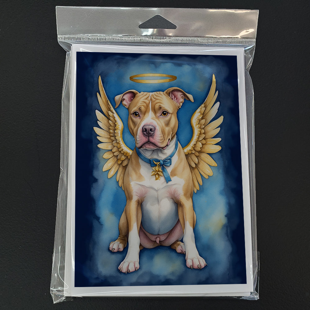 Pit Bull Terrier My Angel Greeting Cards Pack of 8