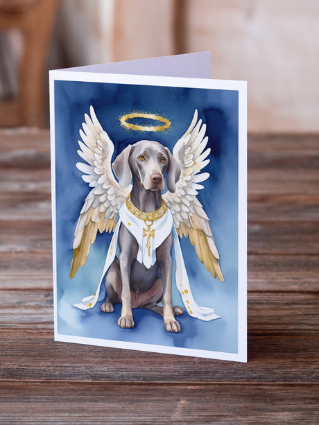 Weimaraner My Angel Greeting Cards Pack of 8