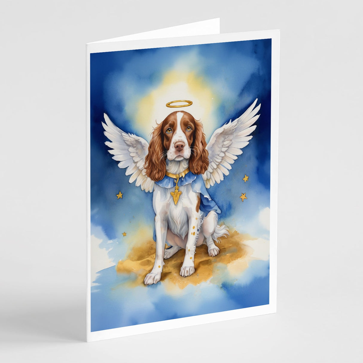 Welsh Springer Spaniel My Angel Greeting Cards Pack of 8