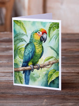 Amazon Parrot Greeting Cards Pack of 8