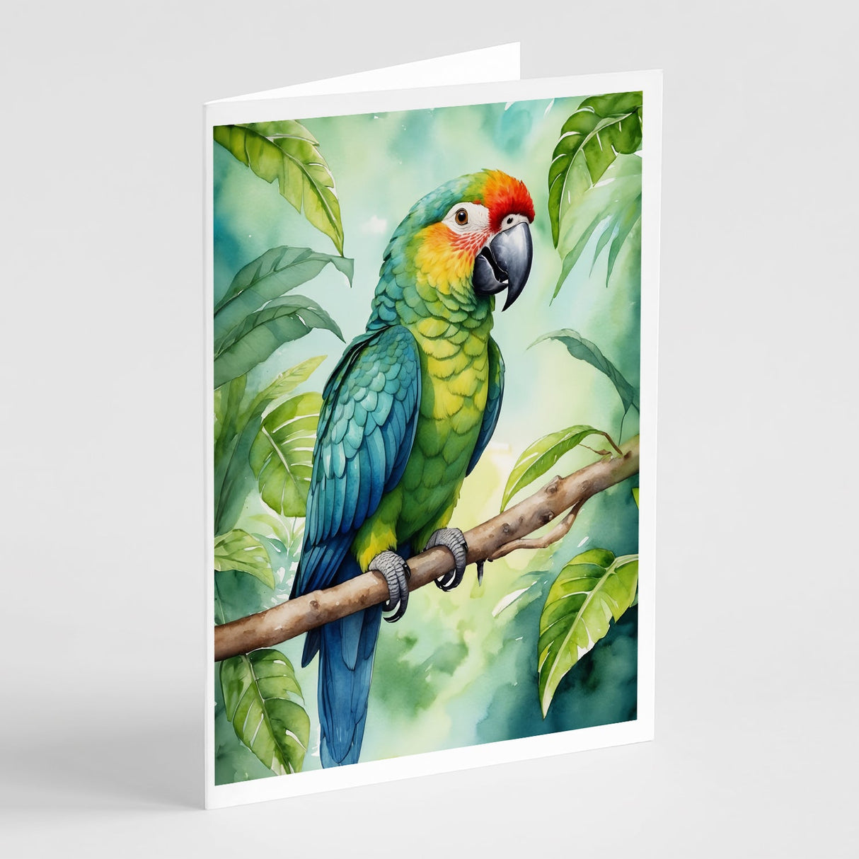 Amazon Parrot Greeting Cards Pack of 8