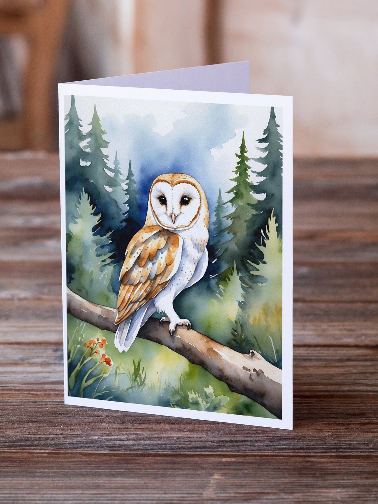 Barn Owl Greeting Cards Pack of 8