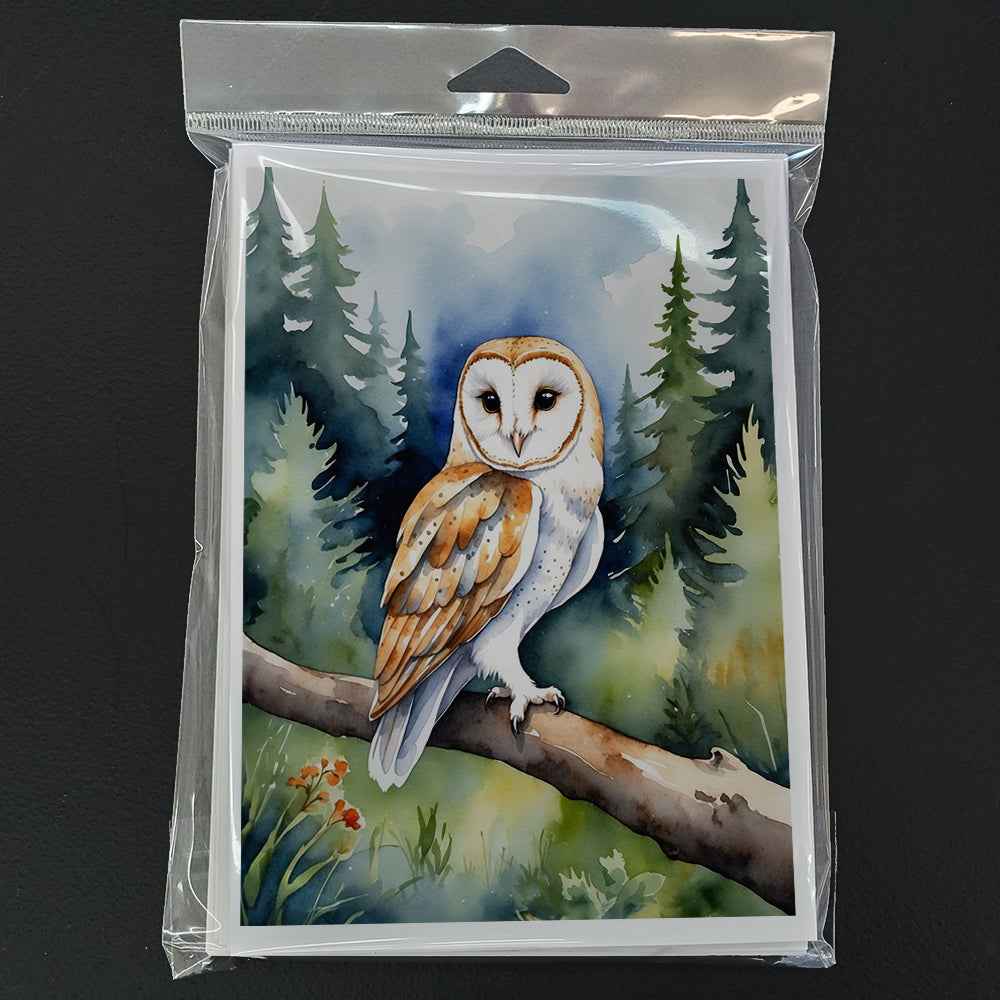 Barn Owl Greeting Cards Pack of 8