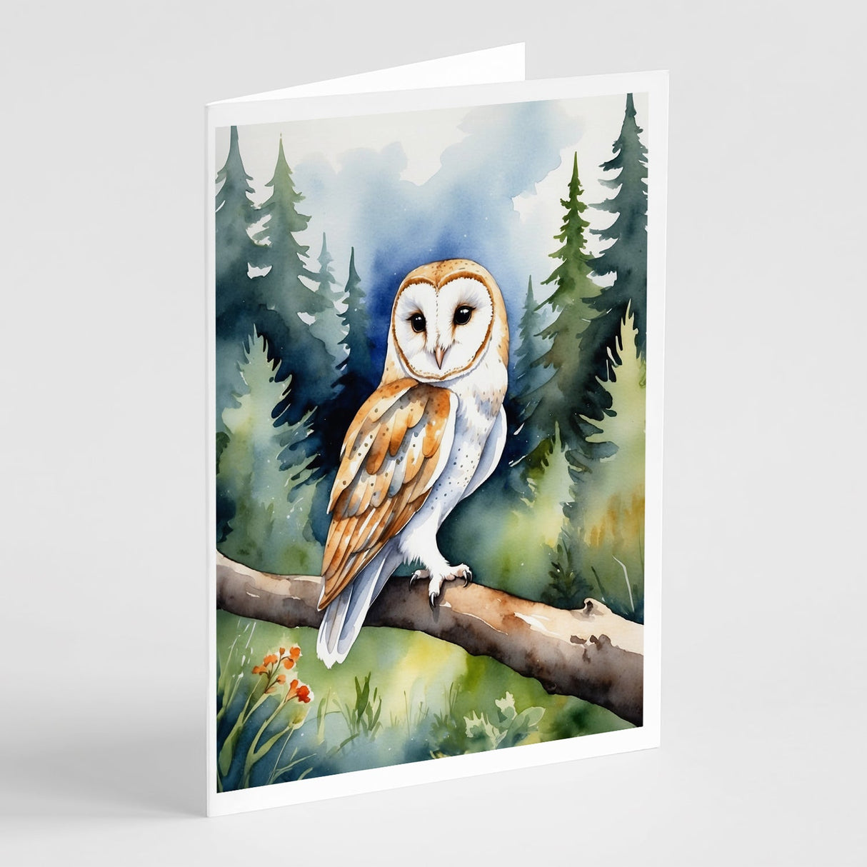 Barn Owl Greeting Cards Pack of 8