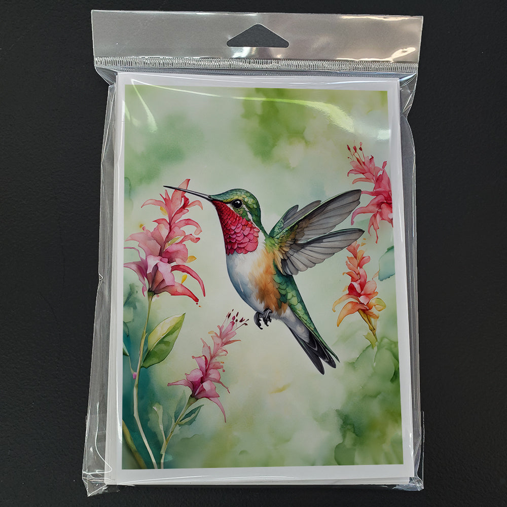 Broadtailed Hummingbird Greeting Cards Pack of 8