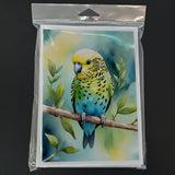 Budgerigar Greeting Cards Pack of 8