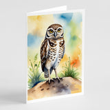 Burrowing Owl Greeting Cards Pack of 8