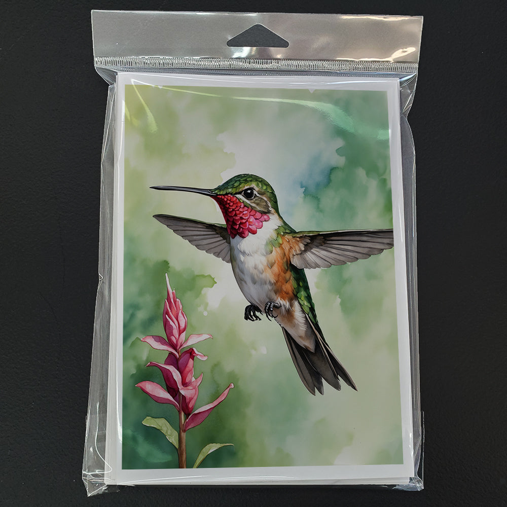 Calliope Hummingbird Greeting Cards Pack of 8