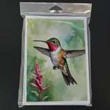 Calliope Hummingbird Greeting Cards Pack of 8