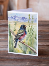 Colorado Lark Bunting Greeting Cards Pack of 8