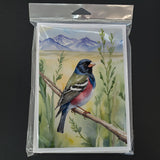 Colorado Lark Bunting Greeting Cards Pack of 8