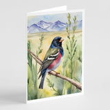 Colorado Lark Bunting Greeting Cards Pack of 8