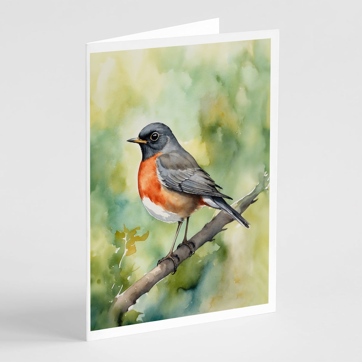 Connecticut American Robin Greeting Cards Pack of 8