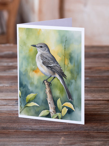 Florida Northern Mockingbird Greeting Cards Pack of 8