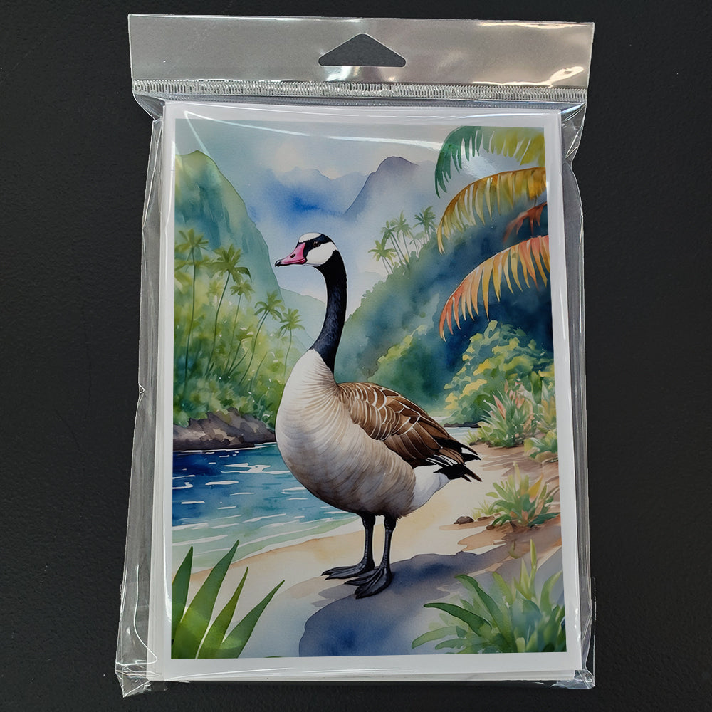 Hawaii Hawaiian Goose Greeting Cards Pack of 8