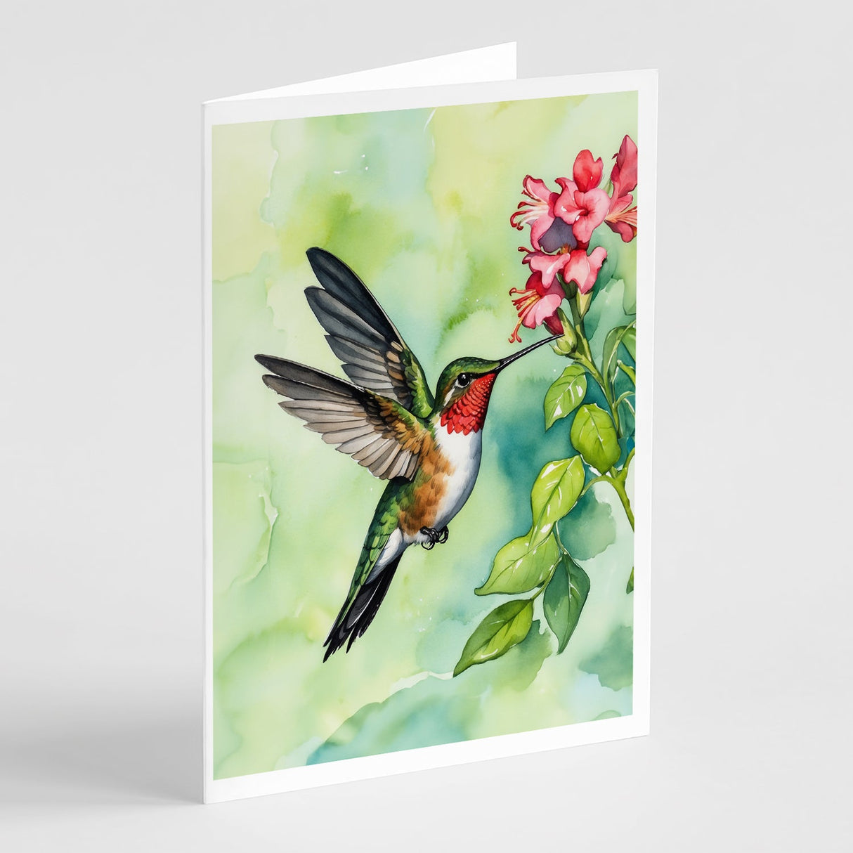 Rubythroated Hummingbird Greeting Cards Pack of 8