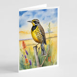 Kansas Western Meadowlark Greeting Cards Pack of 8