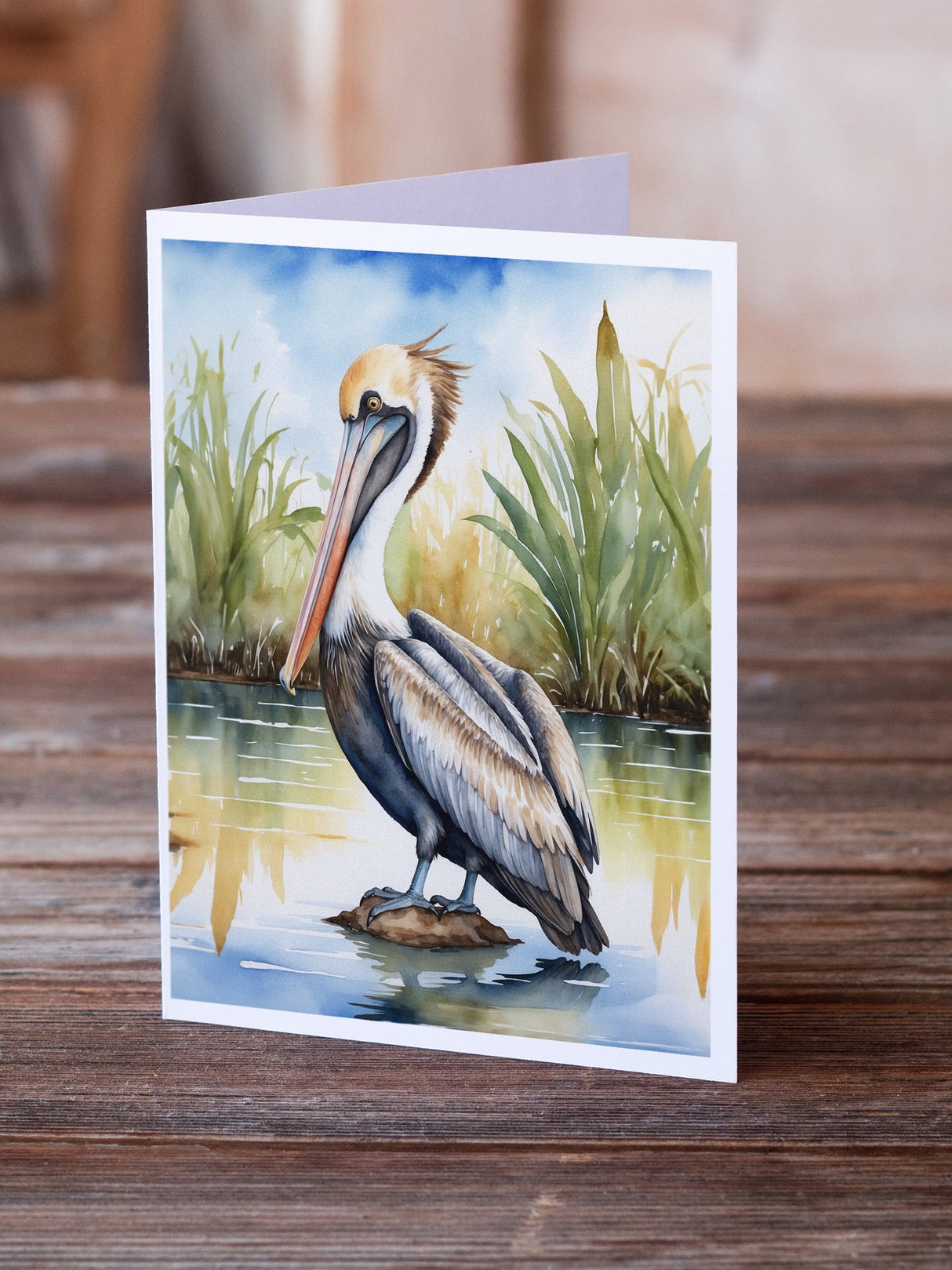 Louisiana Brown Pelican Greeting Cards Pack of 8