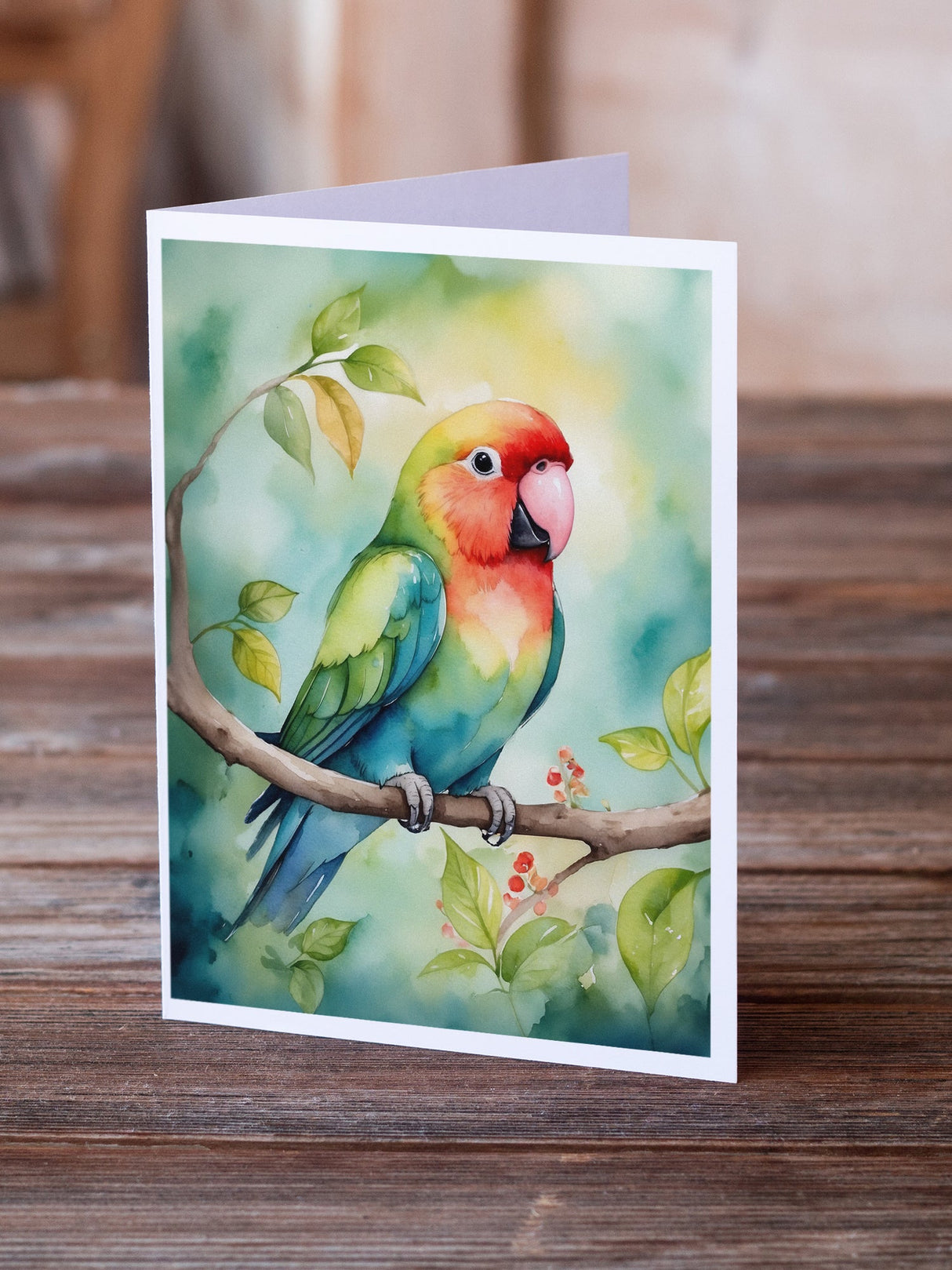 Lovebird Greeting Cards Pack of 8