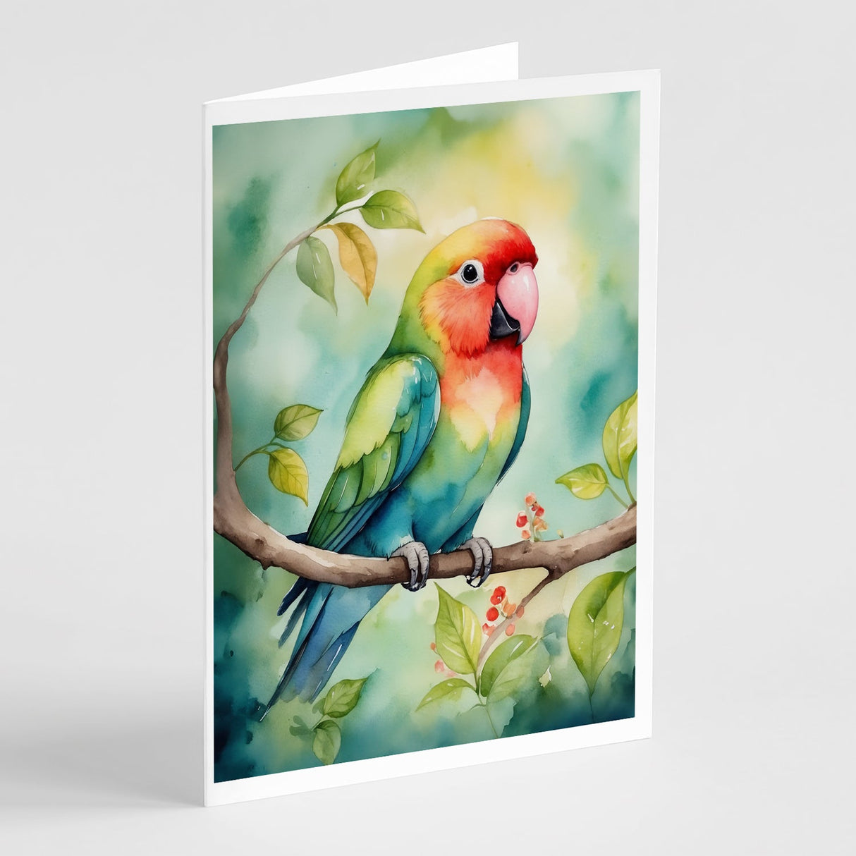 Lovebird Greeting Cards Pack of 8