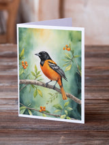 Maryland Baltimore Oriole Greeting Cards Pack of 8