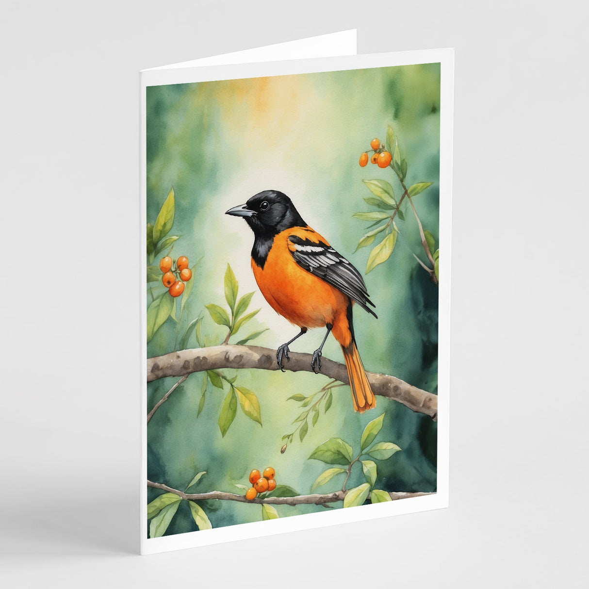 Maryland Baltimore Oriole Greeting Cards Pack of 8