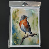 Michigan American Robin Greeting Cards Pack of 8