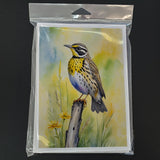 Montana Western Meadowlark Greeting Cards Pack of 8